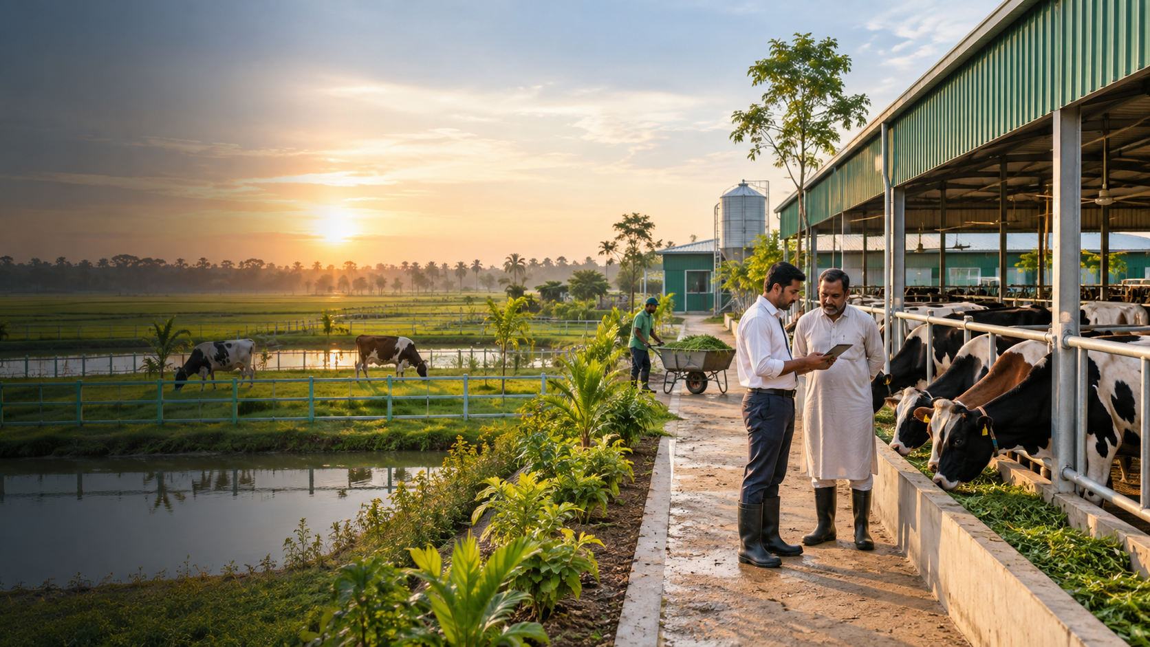 মুশারাকা এগ্রো অংশীদারিত্বের আধুনিক খামার